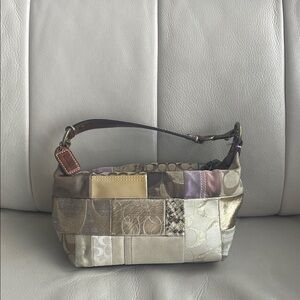 Vintage Coach patchwork bag 💛🤎💜